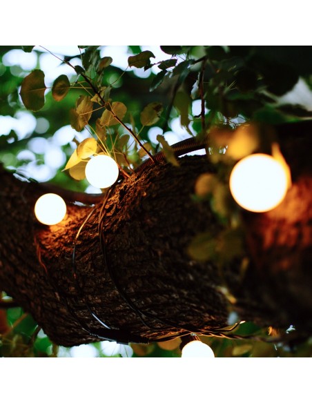 5 m ilgio LED girlianda “Party Lights” | IP44, Juodas laidas, 10 lempučių (kas 50 cm)
