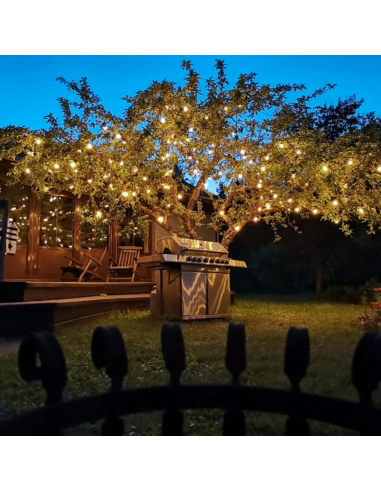 5 m ilgio LED girlianda “Party Lights” | IP44, Baltas laidas, 10 lempučių (kas 50 cm)