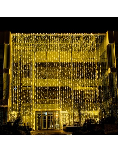 NUOMA: Profesionali AdamLights lauko girlianda šviesos užuolaida | IP67, 600 LED, 200x300 cm