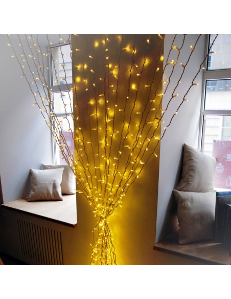 NUOMA: Profesionali AdamLights lauko girlianda šviesos užuolaida | IP67, 600 LED, 200x300 cm